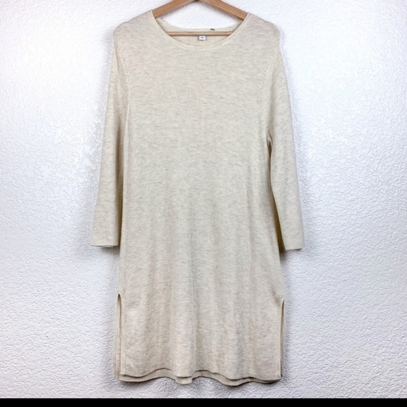 J Jill neutral beige long sleeve tunic top M - Picture 1 of 6